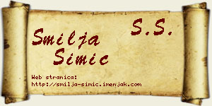 Smilja Simić vizit kartica